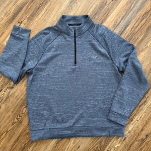 nwot Greg Norman Quarter Zip Pullover Mens L Space Dye Fleece Lined